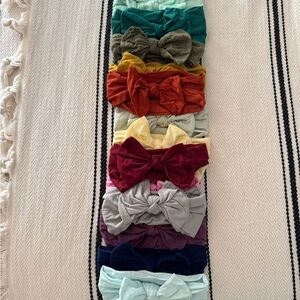 Colorful Bow Headbands Set